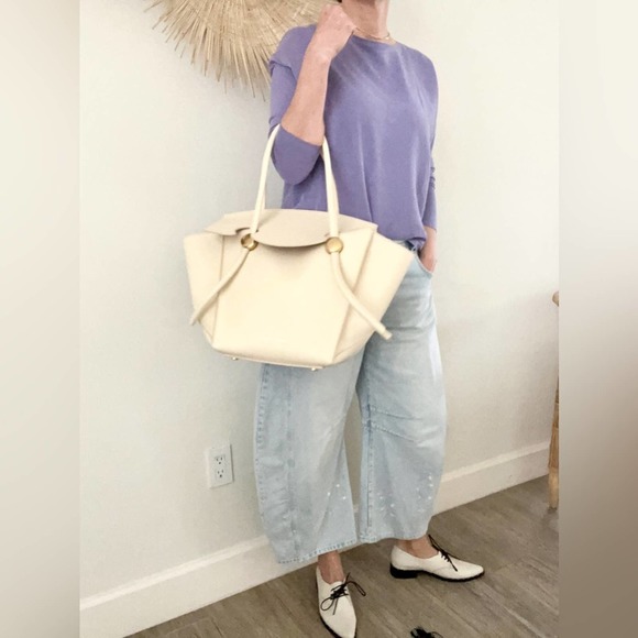 Proenza Schouler leather pipe bag cream large shoulder New with tags - Picture 4 of 16